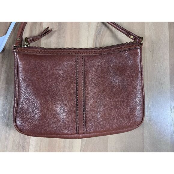 FOSSIL Brown‎ Leather ERIN Small Crossbody Purse Bag - Picture 6 of 6